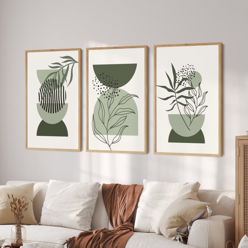 Dark Green Wall Art - Etsy