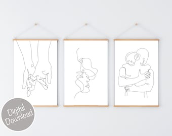 wallpapers Flower Drawing Aesthetic Minimalist Line Art minimalist line art etsy