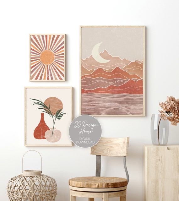 3 piece boho wall art new arrivals