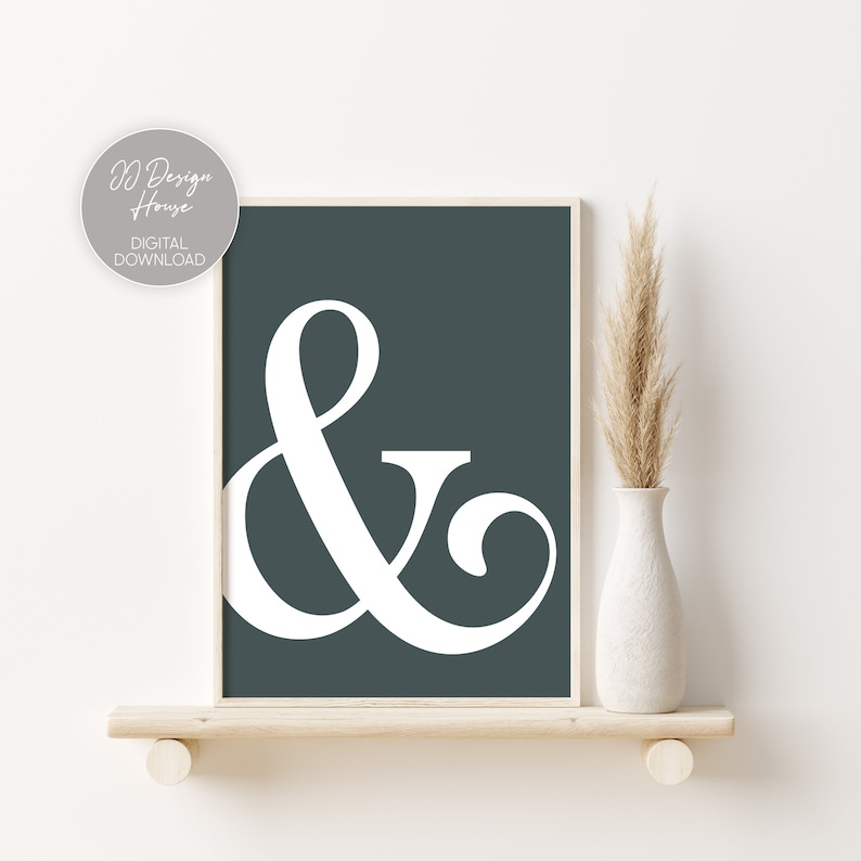 Gallery Wall Set of 10 Abstract Shapes Wall Art Color Block Etsy