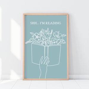 Minimalist Bookish Wall Art, Book Lover Quote Print, Book Print, Bookish Gifts, Bookish Decor, Book Decor Printable Wall Art