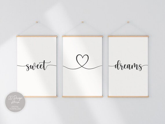 Sweet dreams wall art best sale