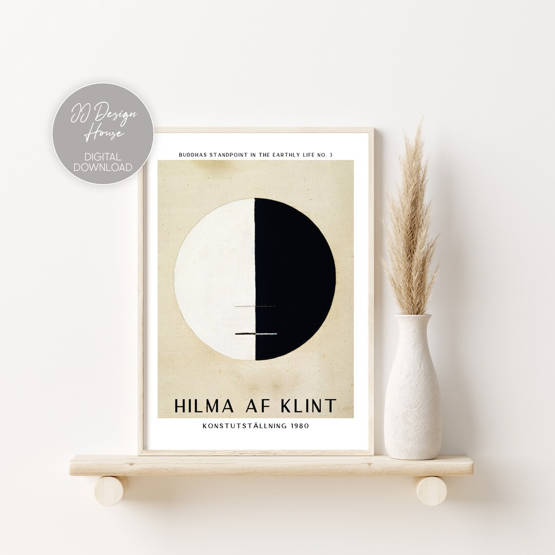 Hilma Af Klint Exhibition Poster, Modern Art Print, Exhibition Print