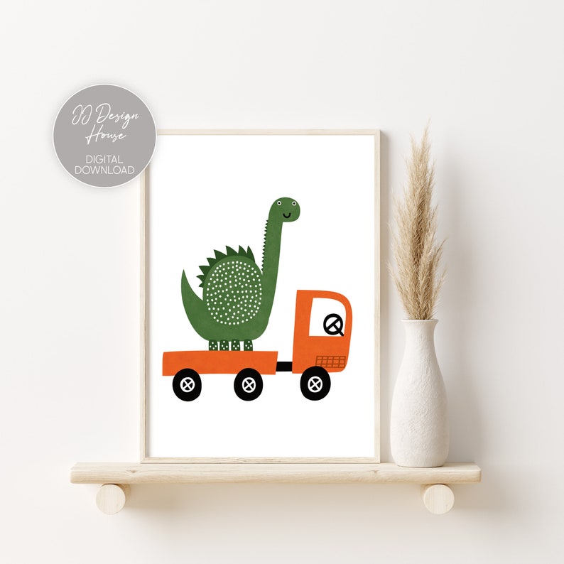 Dinosaur Wall Art Dinosaur Nursery Decor Boys Room Decor Etsy