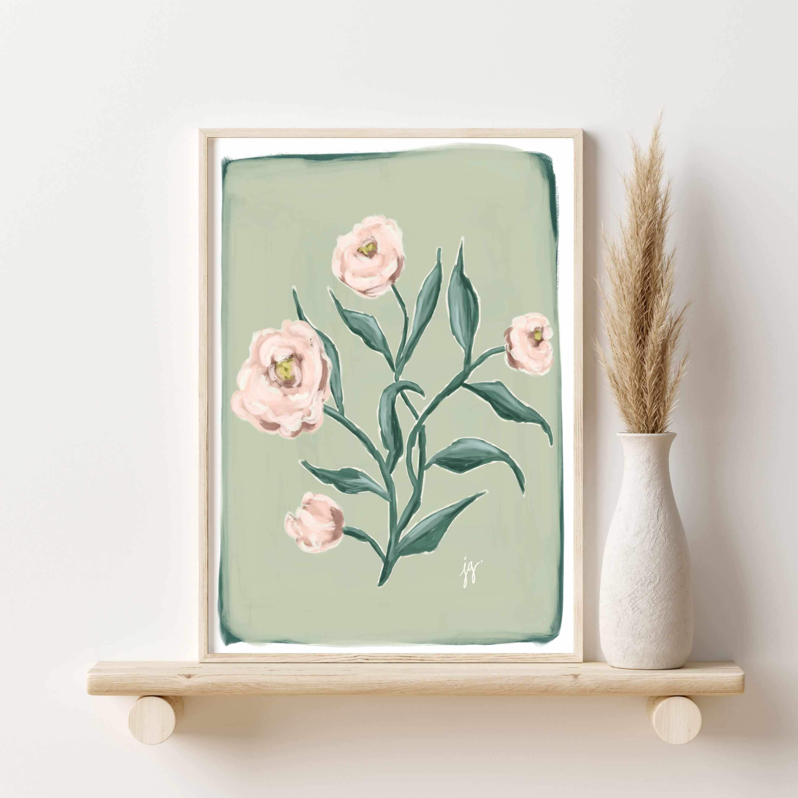 Set of 4 Floral Botanical Art Prints, Cottagecore Wall Decor, Girls ...