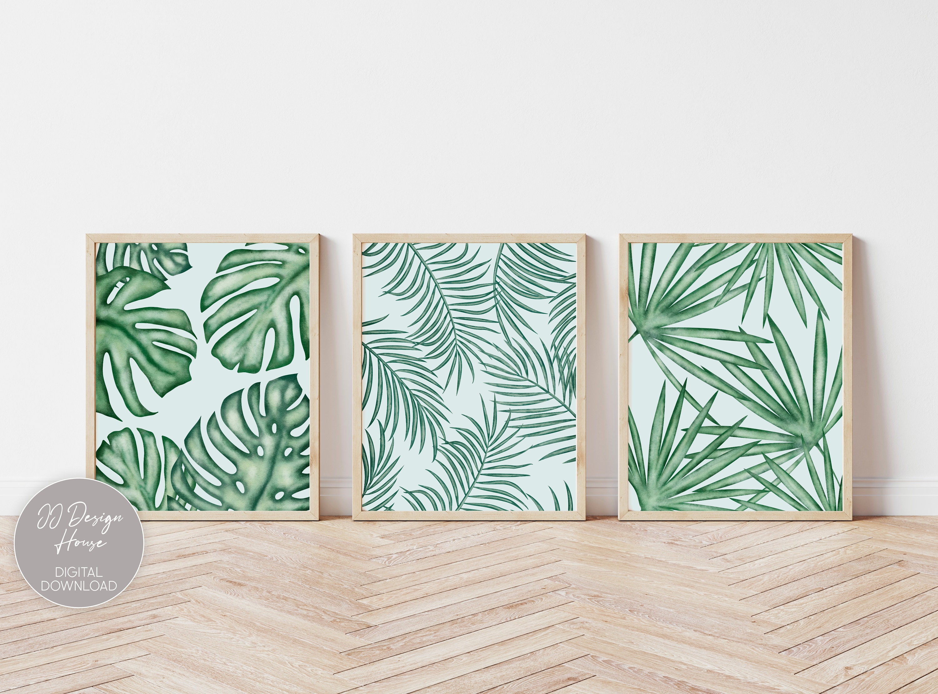 Tropical Art Set Boho Nursery Decor Botanical Nursery Etsy