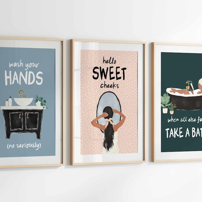 Bathroom Wall Quotes - Etsy