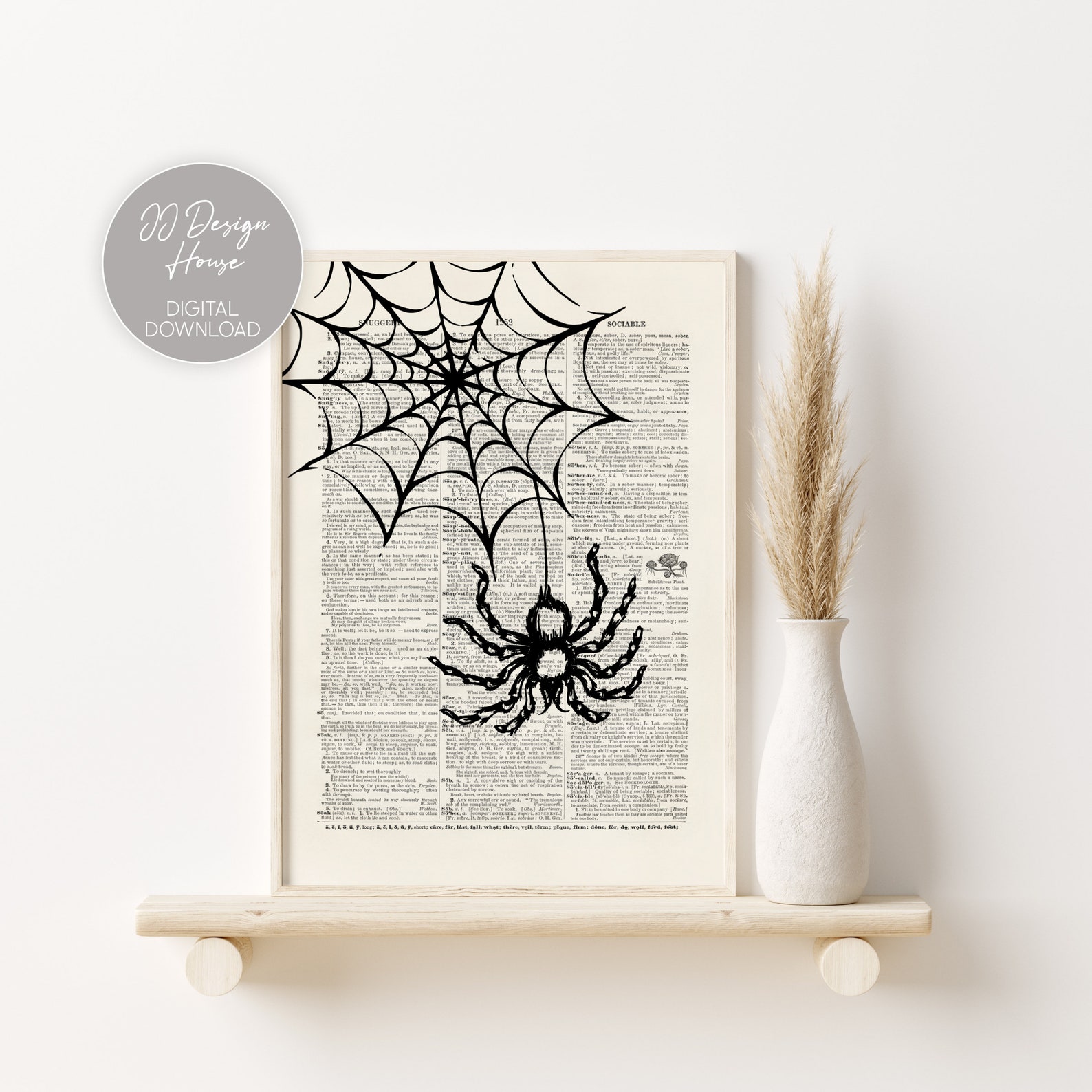 Vintage Halloween Decor Set of 6 Prints DIY Halloween Decor Etsy