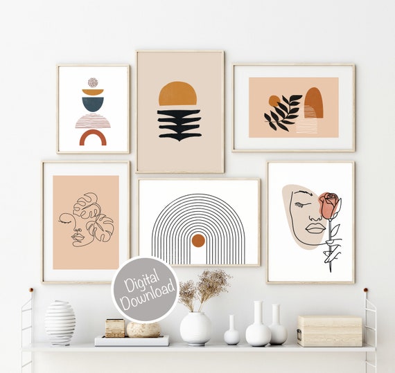 Arrival Inspired Mid-Century Modern Print, 12x18 or 18x24 Print o
