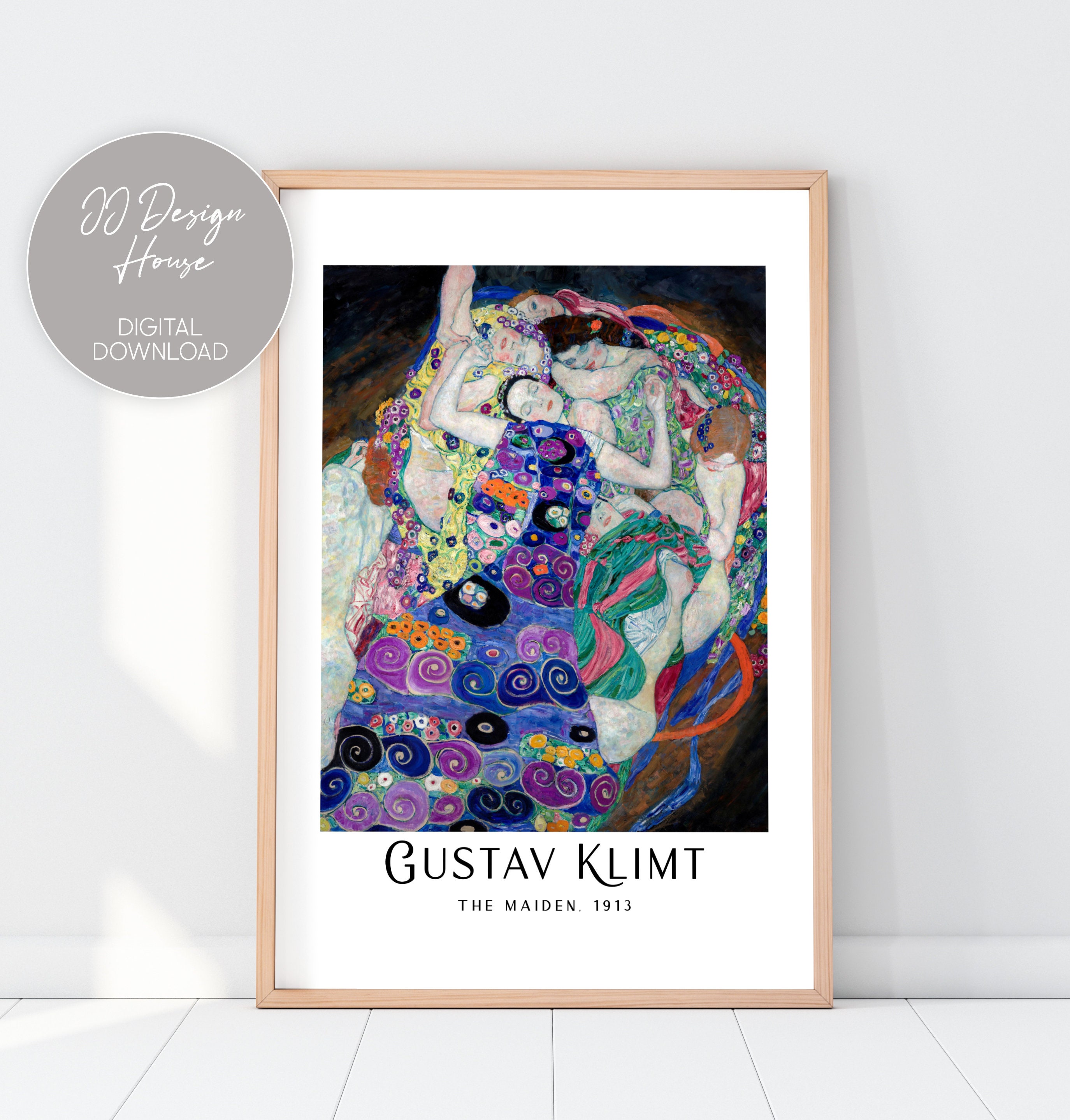 Museum Poster Klimt Exhibition Poster Gustav Klimt Print Etsy