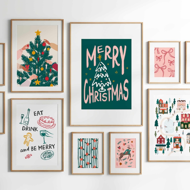 Christmas Wall Decor Etsy