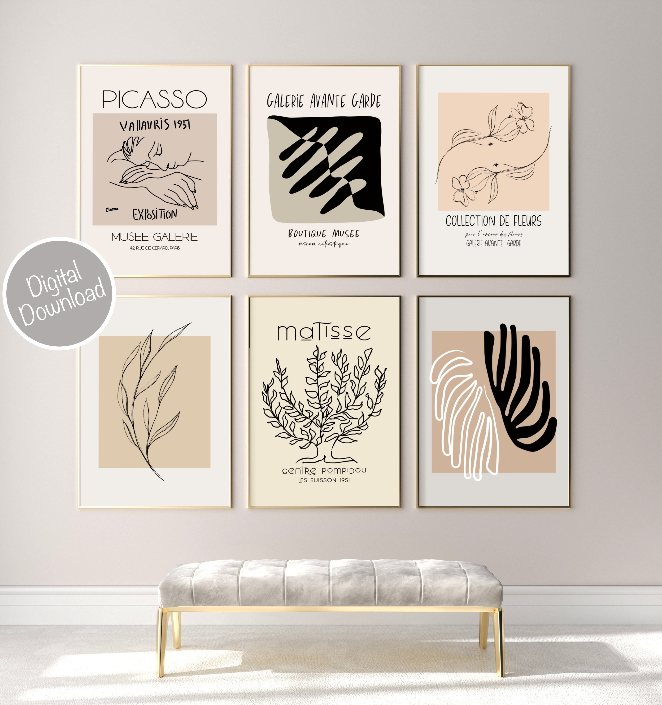 Udfyld at donere pant Exhibition Poster Set of 6 Matisse Print Picasso Art Print - Etsy