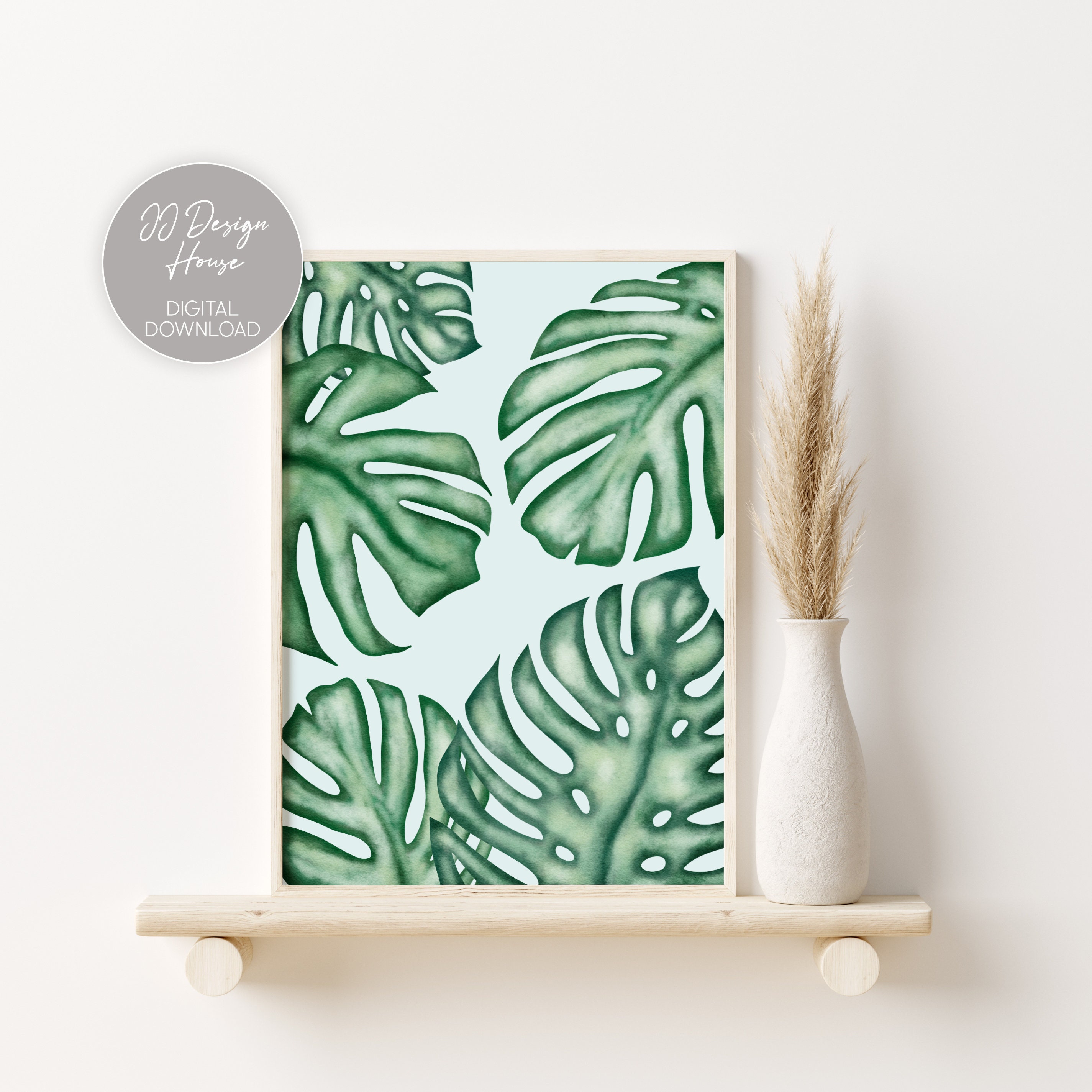 Tropical Art Set Boho Nursery Decor Botanical Nursery Etsy
