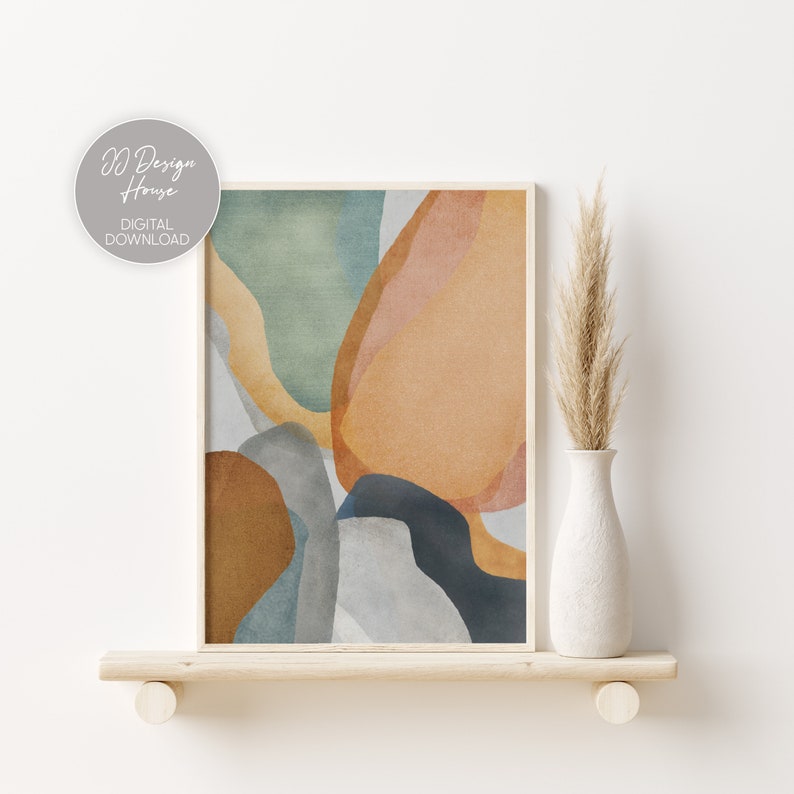 Set of 3 Prints Abstract Wall Art Set of 3 Colorful Wall - Etsy