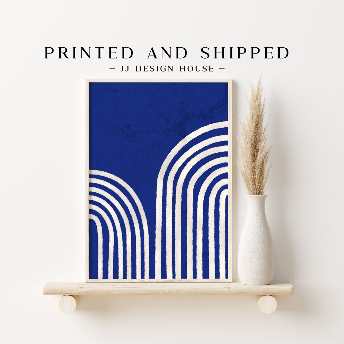 Blue Wall Art Set of 8 Prints Boho Wall Art Gallery Wall Set Etsy