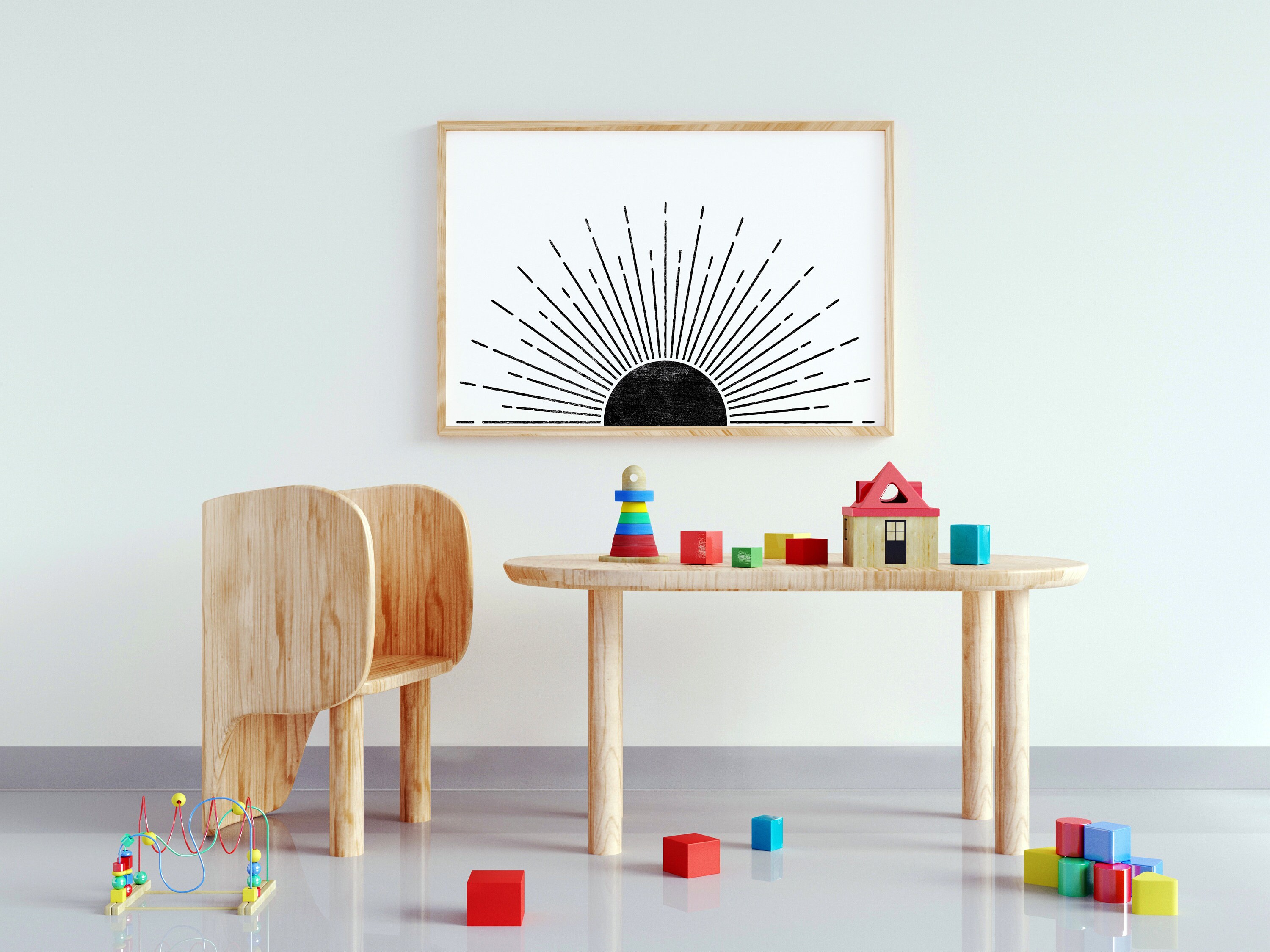 PRINTABLE Black Sun Wall Art Boho Sun Print Wall Decor Etsy Canada