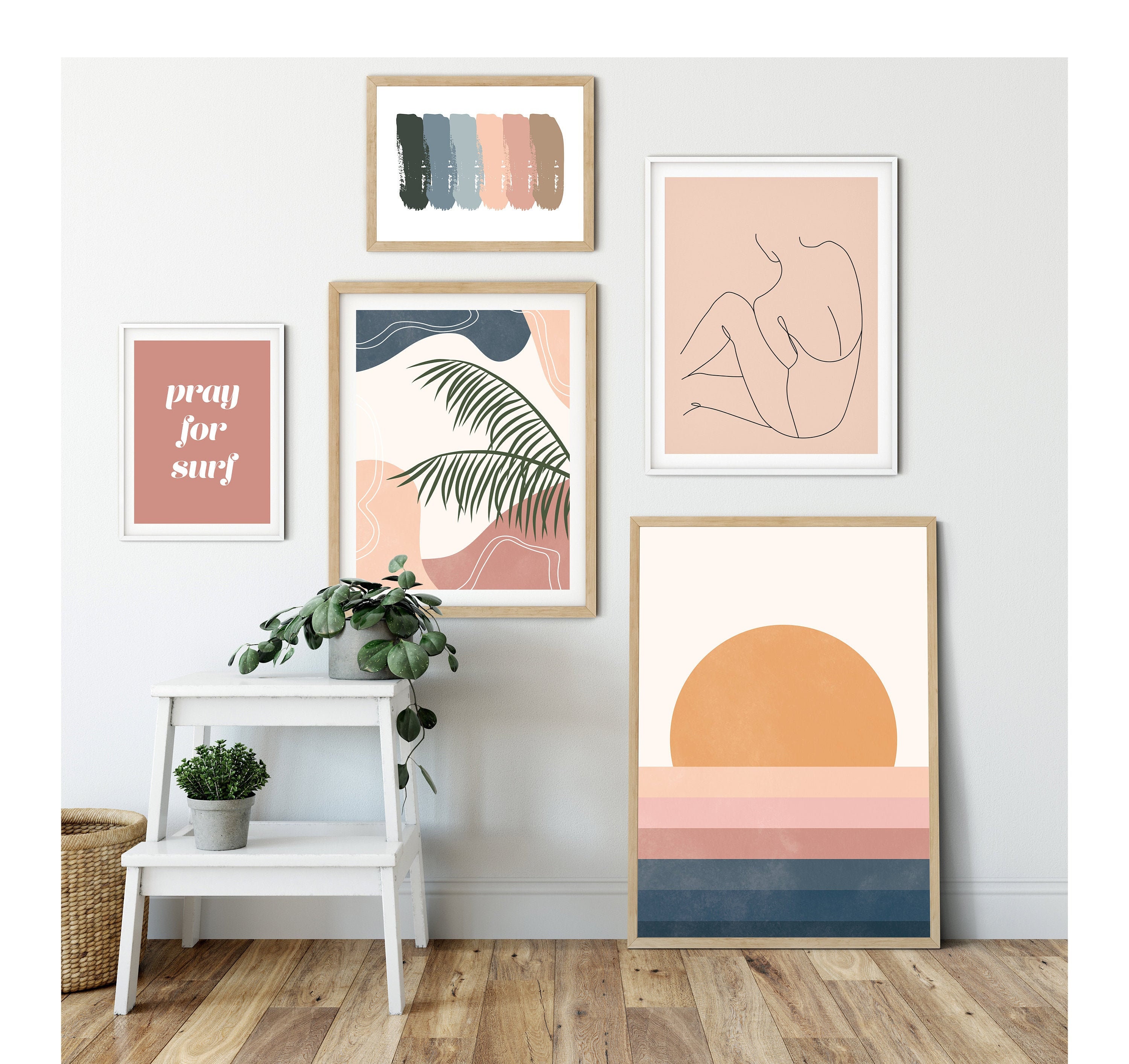 wall art DIGITAL PRINT purple and yellow Prints Art & Collectibles etna