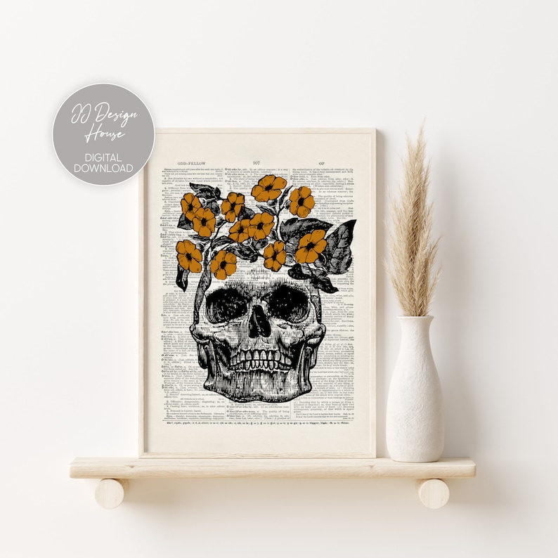 Vintage Halloween Decor Set of 6 Prints DIY Halloween Decor Etsy