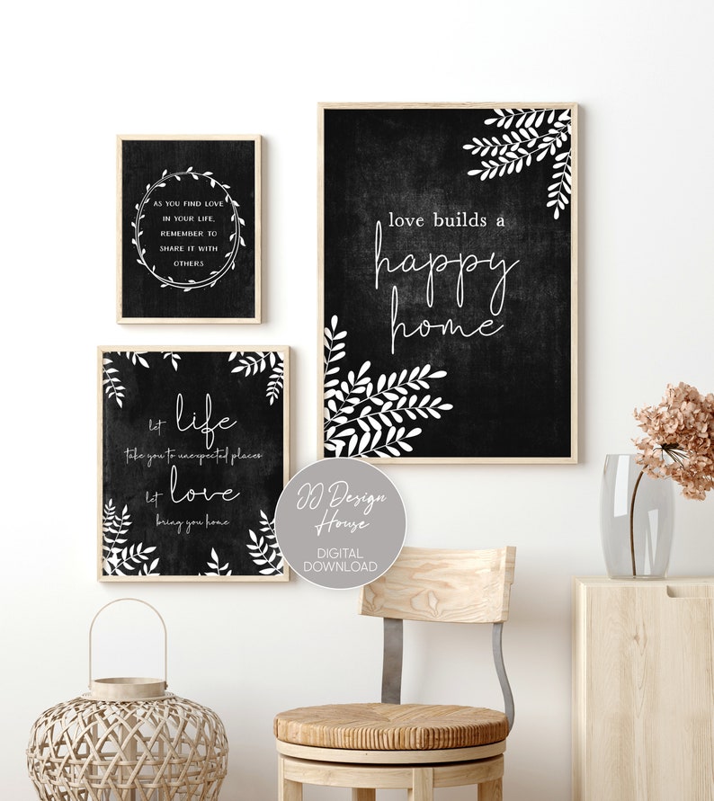 Quote Wall Art Farmhouse Decor 3 Piece Wall Art Quote - Etsy