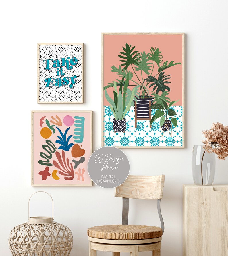 Printable Art Gallery Set of 8 Prints Trendy Art Print Etsy