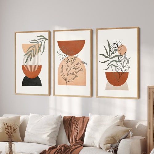 Set of 3 Prints Mid Century Modern Wall Art Set of 3 - Etsy