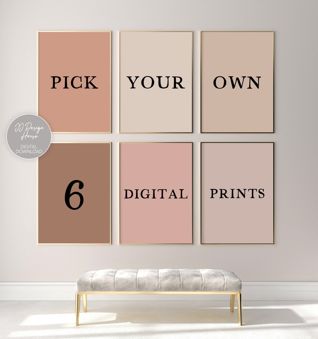 Pick Any 6 Prints, Custom Gallery Wall, Custom Wall Art Print Set, You