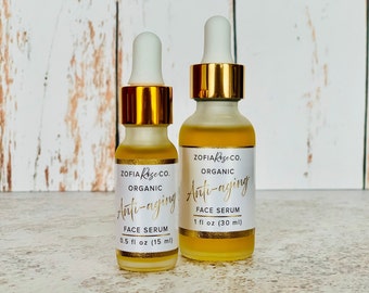 Organic Anti-Aging Face Serum: Essential Oils, Plant Based