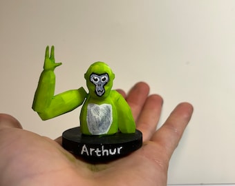 Nom personnalisé du personnage avec étiquette de gorille - RV - étiquette de gorille VR - jeu de RV - gorille agitant - gorille