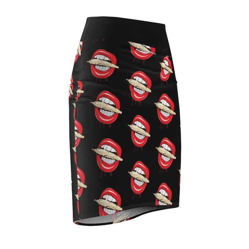 Rolling Stoned Women/'s Cannabis Pencil Skirt One Size