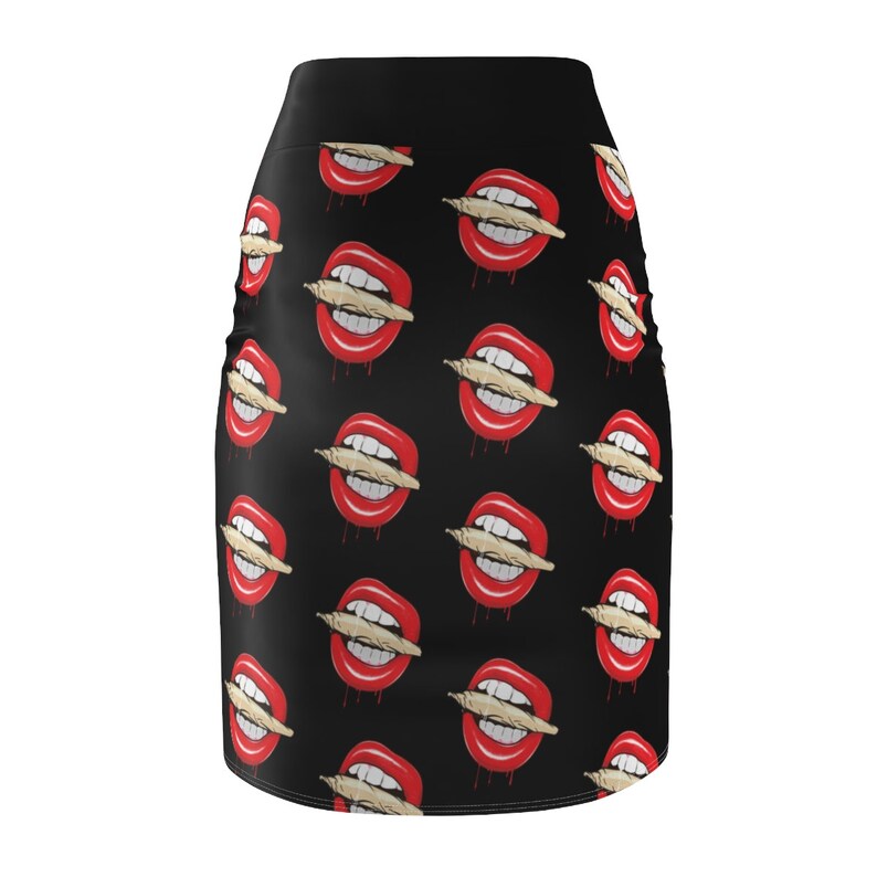 Rolling Stoned Women/'s Cannabis Pencil Skirt One Size
