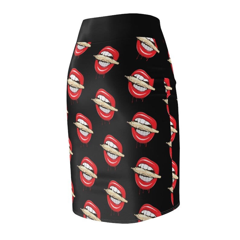 Rolling Stoned Women/'s Cannabis Pencil Skirt One Size