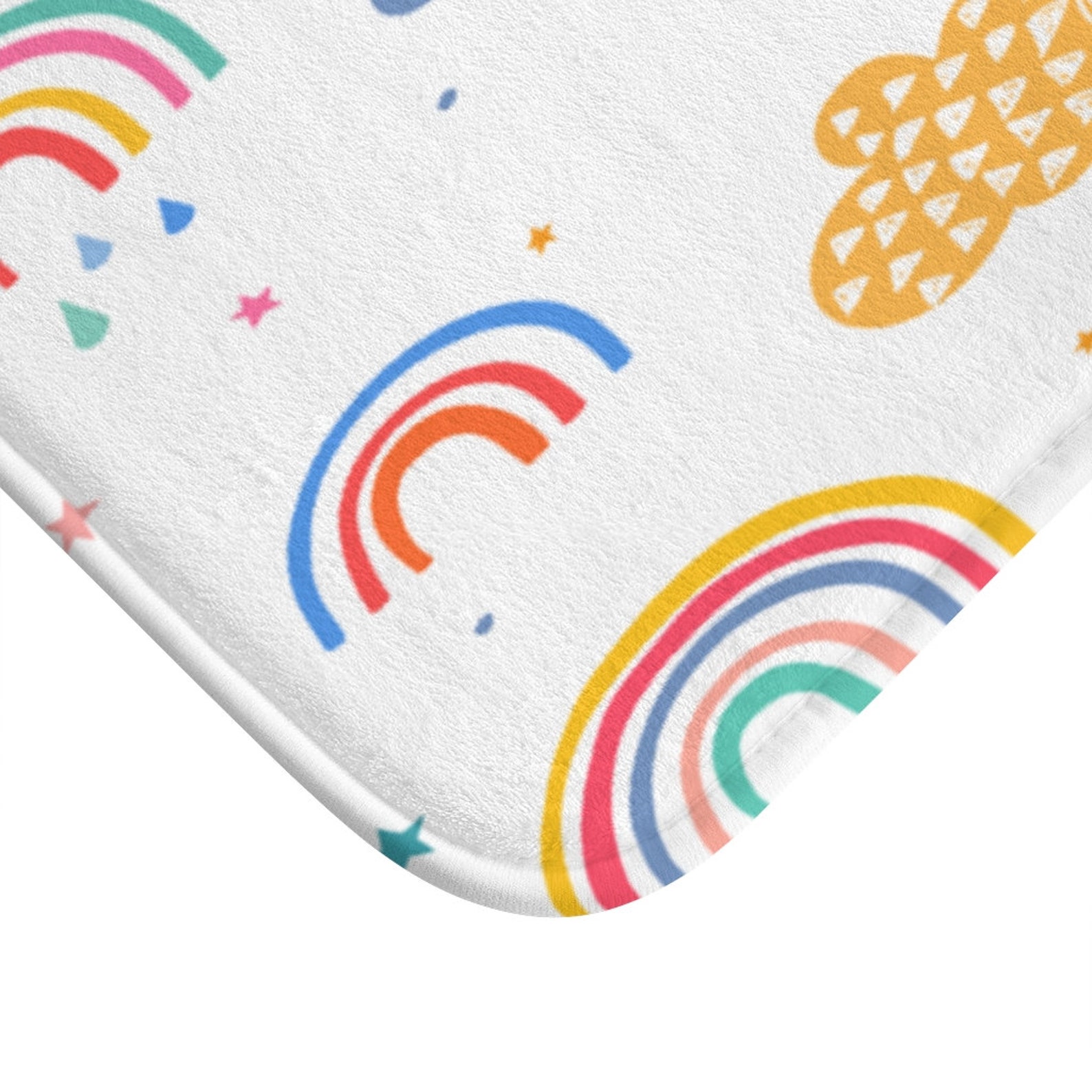 Rainbow Bath Mat Unisex Neutral Bath Mat Kids Bathroom Etsy