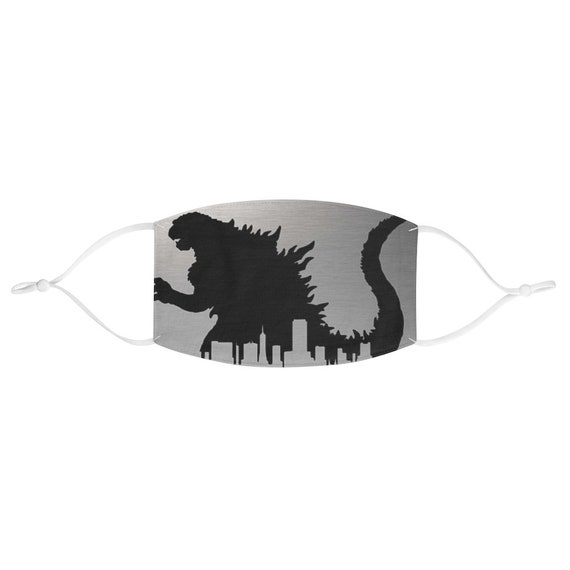 Japanese Godzilla Face Mask Godzilla Face Mask Funny Face | Etsy