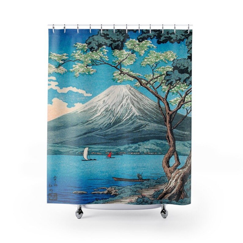 Japans kunst douchegordijn Otome Pass Hakone 1932 Etsy