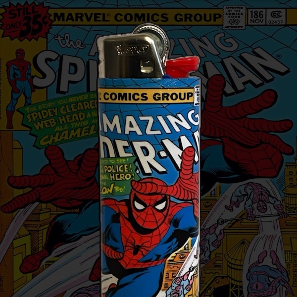 Amazing Spider-Man #186 - BIC Lighter - Fantastic Four - Super Hero - Marvel - Customized Collectable