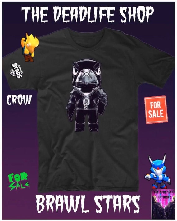 Brawl Stars Crow T Shirt Toxic Assassin Video Game Etsy - brawl stars t shirt