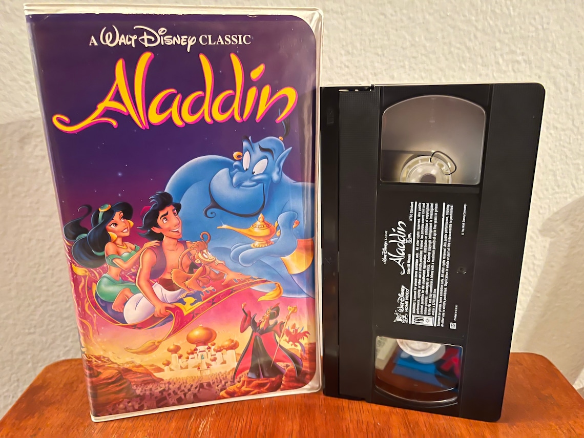 Aladdin Black Diamond Edition VHS 1992 Disney With Etsy