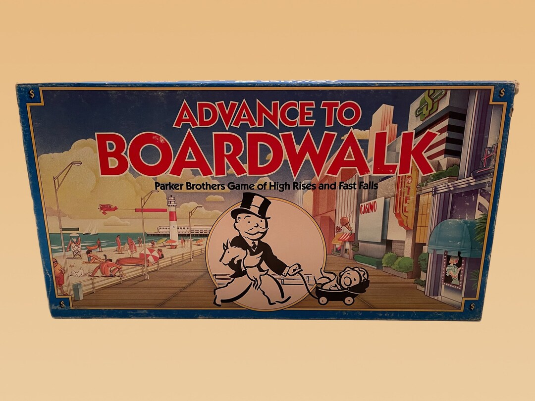 Advance to Boardwalk 1985 Board Game Parker Brothers - Etsy
