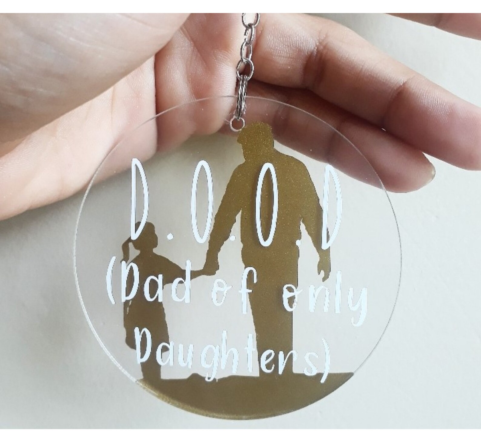 Gift for Dad Acrylic Keychain Personalized Keychain Etsy