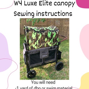 Wonderfold w4 luxe elite canopy sewing instructions