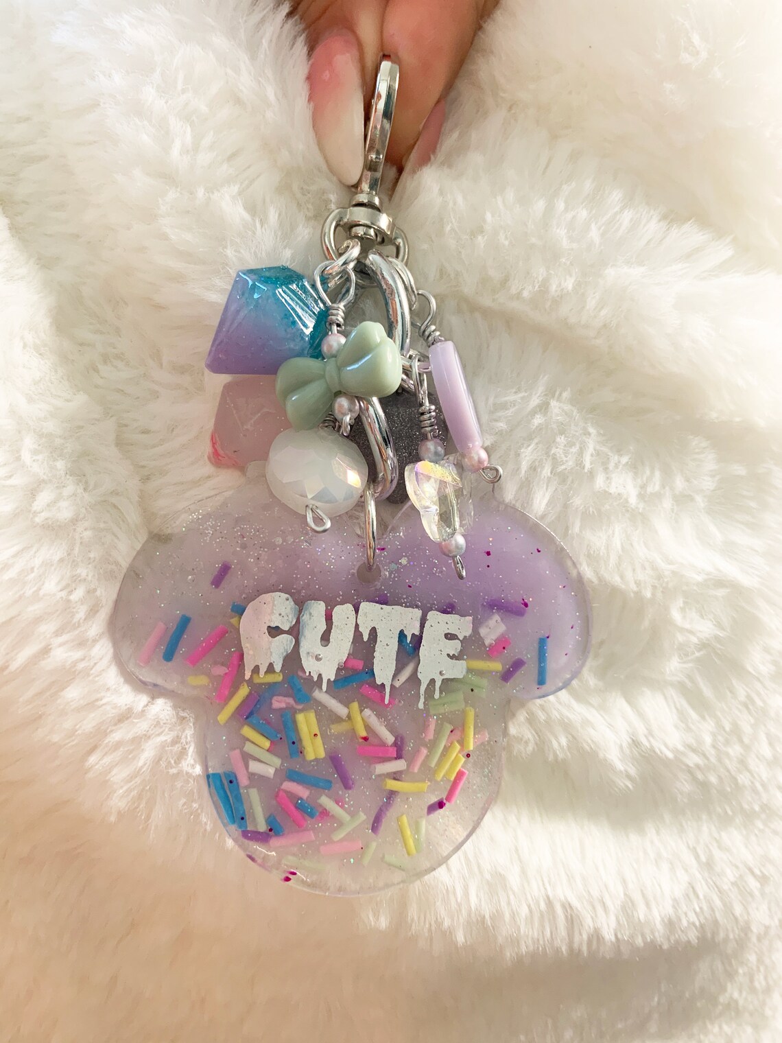 DDLG Pastel Goth Kawaii Keychain Resin Keychain Disney Etsy