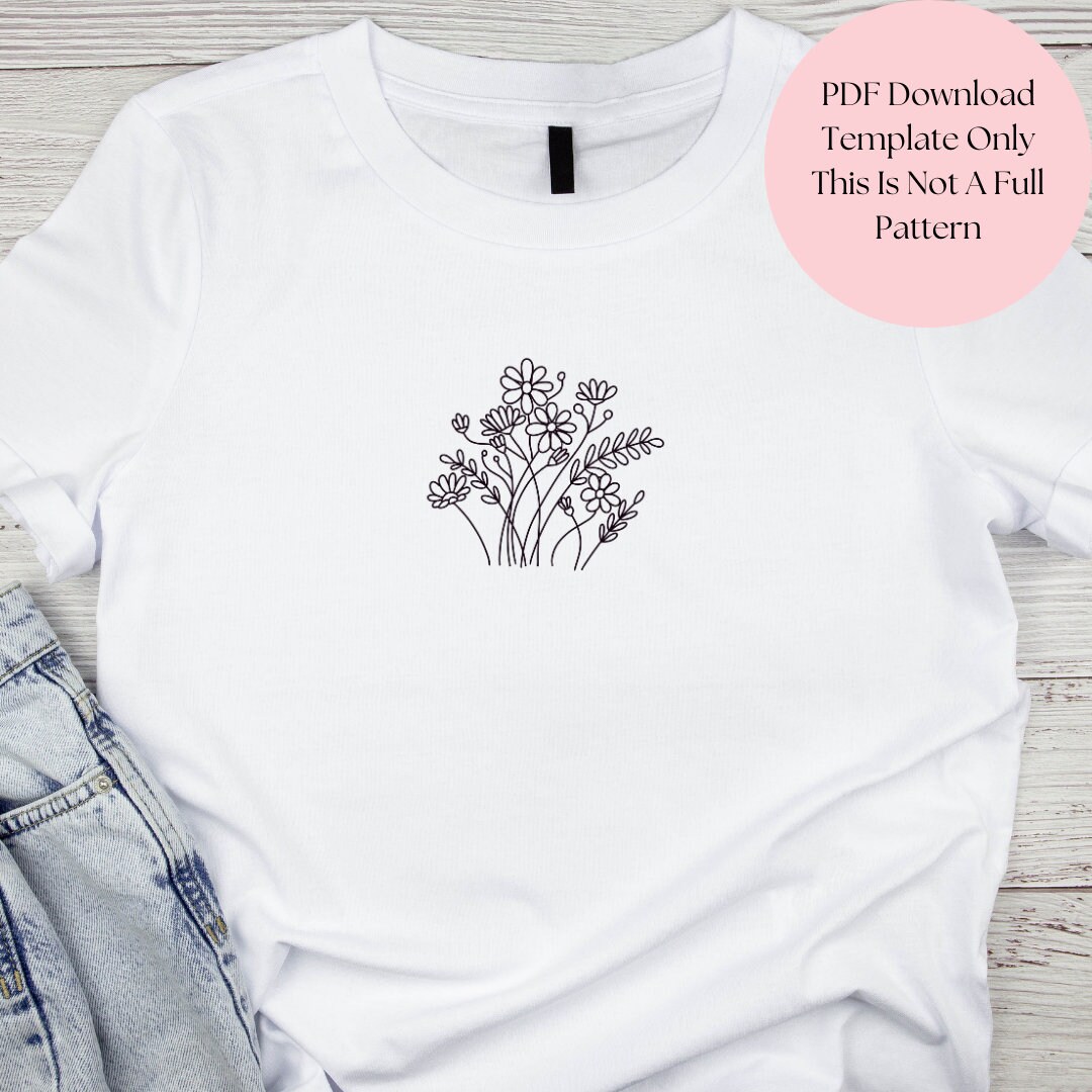 Toile Imprimée à Broder Daisy Meadow – Golden Apple Art – Mono Deluxe – DIY #FA90