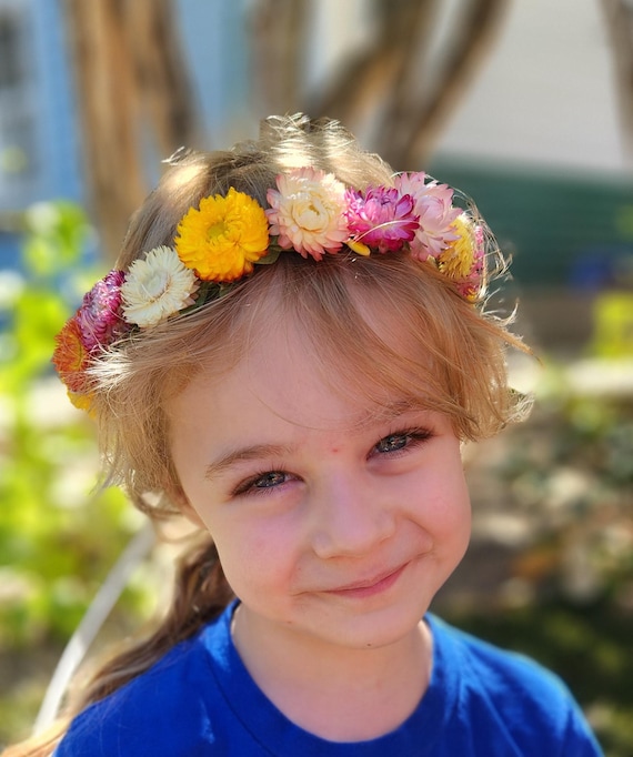 Stunning Handmade Colorful Flower Crown Stunning Handmade Colorful Flower Crown main image 3
