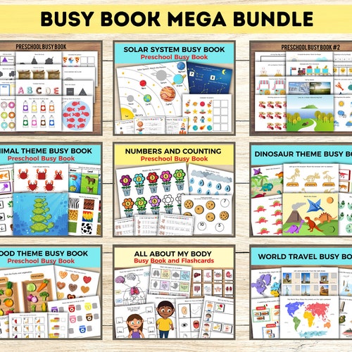 Toddler Busy Book Toddler Learning Binder 1. Printable - Etsy