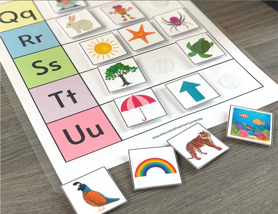 beginning sounds printable activity phonics worksheets etsy