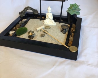 Deluxe Zen Garden Kit with pebble channel