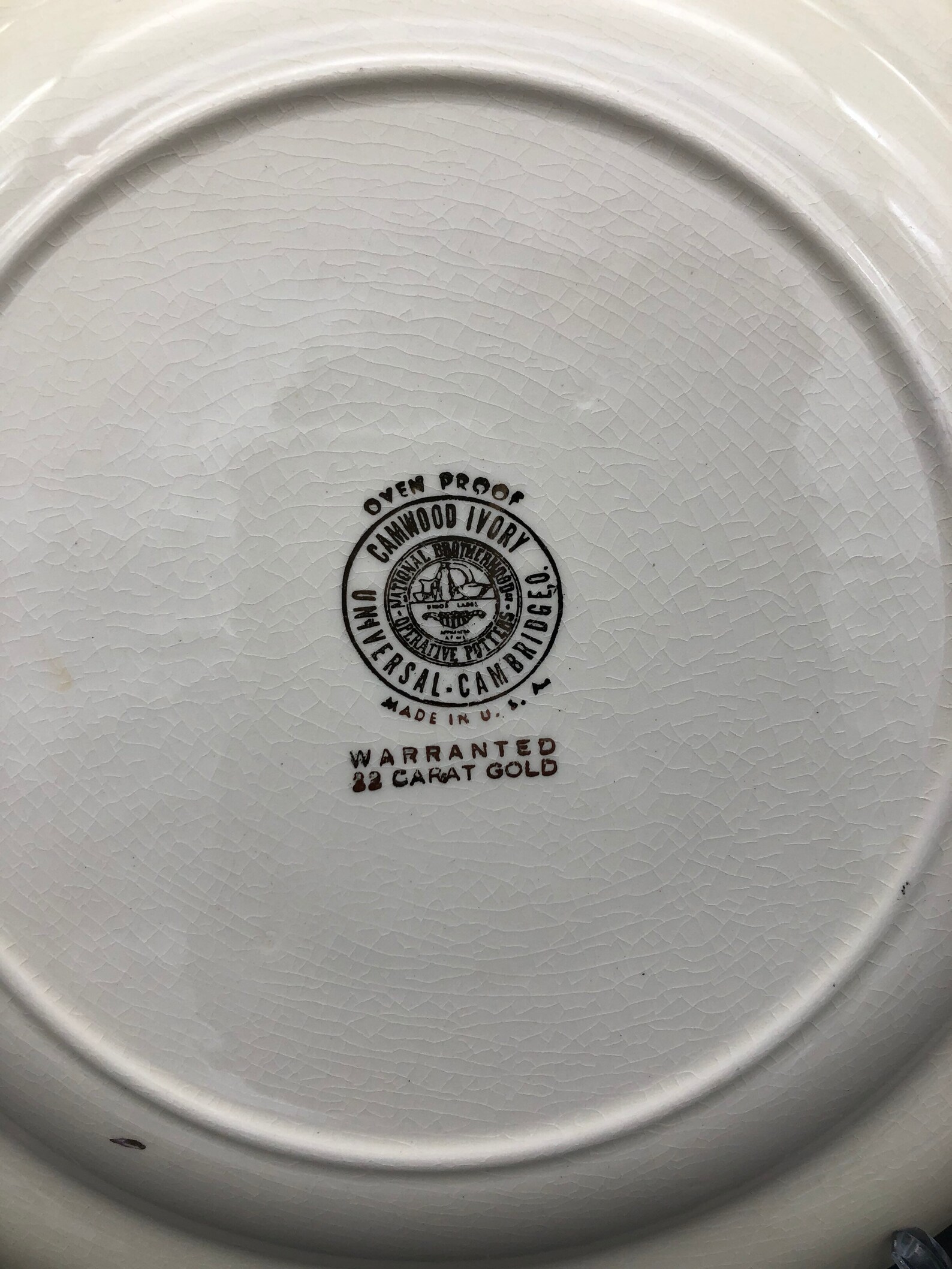 Universal Cambridge Camwood Ivory Set of 3 Dinner Plates Etsy