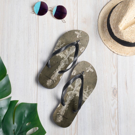 Walk on the Cross Flip flops Etsy