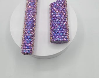 Handmade Glass Rhinestone Lighter Sleeve for Bic J6 – Dazzling Bling Case,