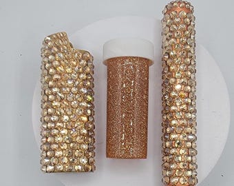 Blinged-Out Rhinestone Lighter Sleeve – Fits Bic J6 Full Size – Because Even Your Lighter Deserves to Be Extra